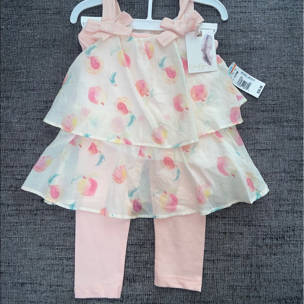 Jessica Simpson baby girl 2 piece set. NWT